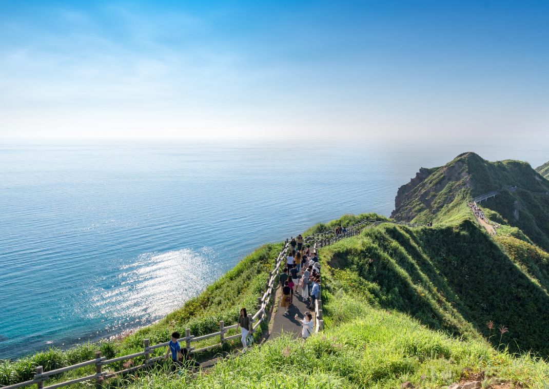 Escursione a Capo Kamui Shakotan, Hokkaido, Giappone