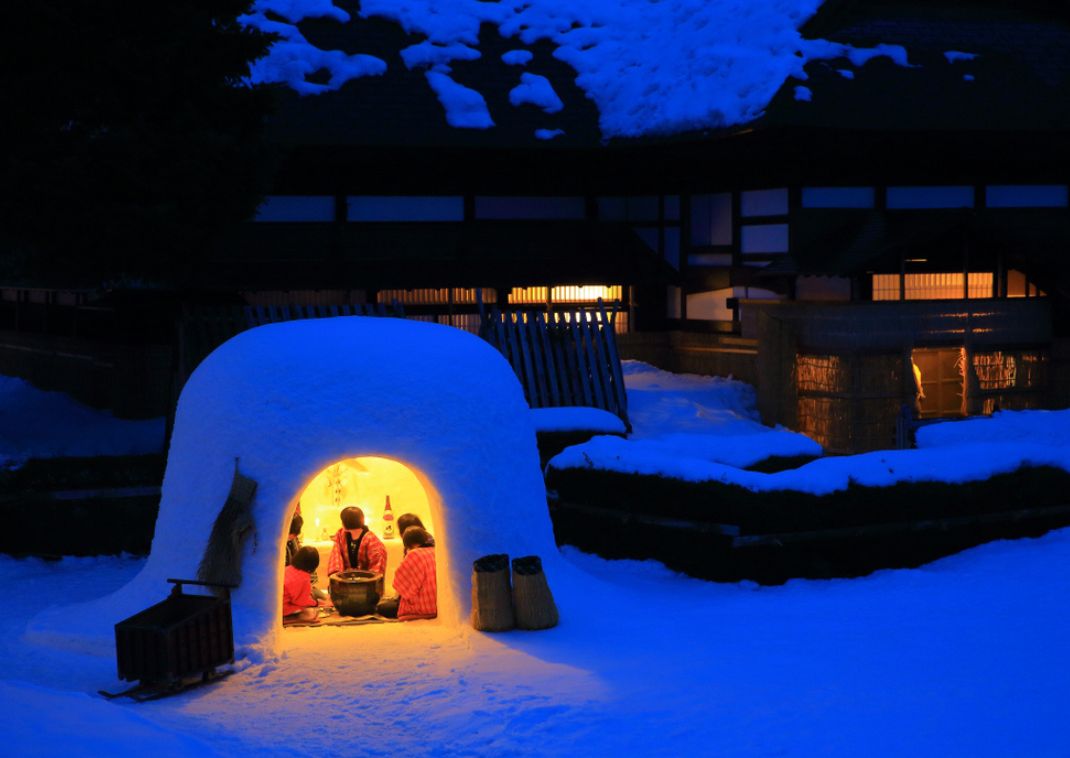 Yokote Kamakura snow hut Festival