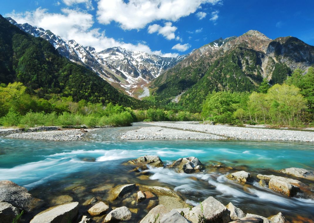 L'altopiano di Kamikochi in estate, Nagano, Giappone