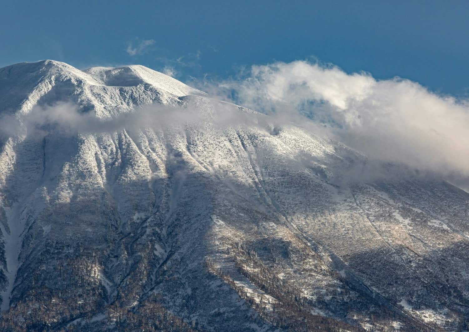 Il monte Yotei a Niseko in inverno, Hokkaido, Giappone