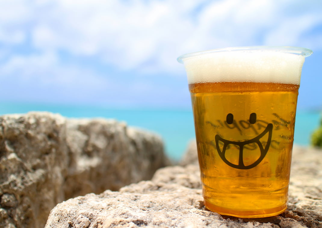 Birra sulla spiaggia