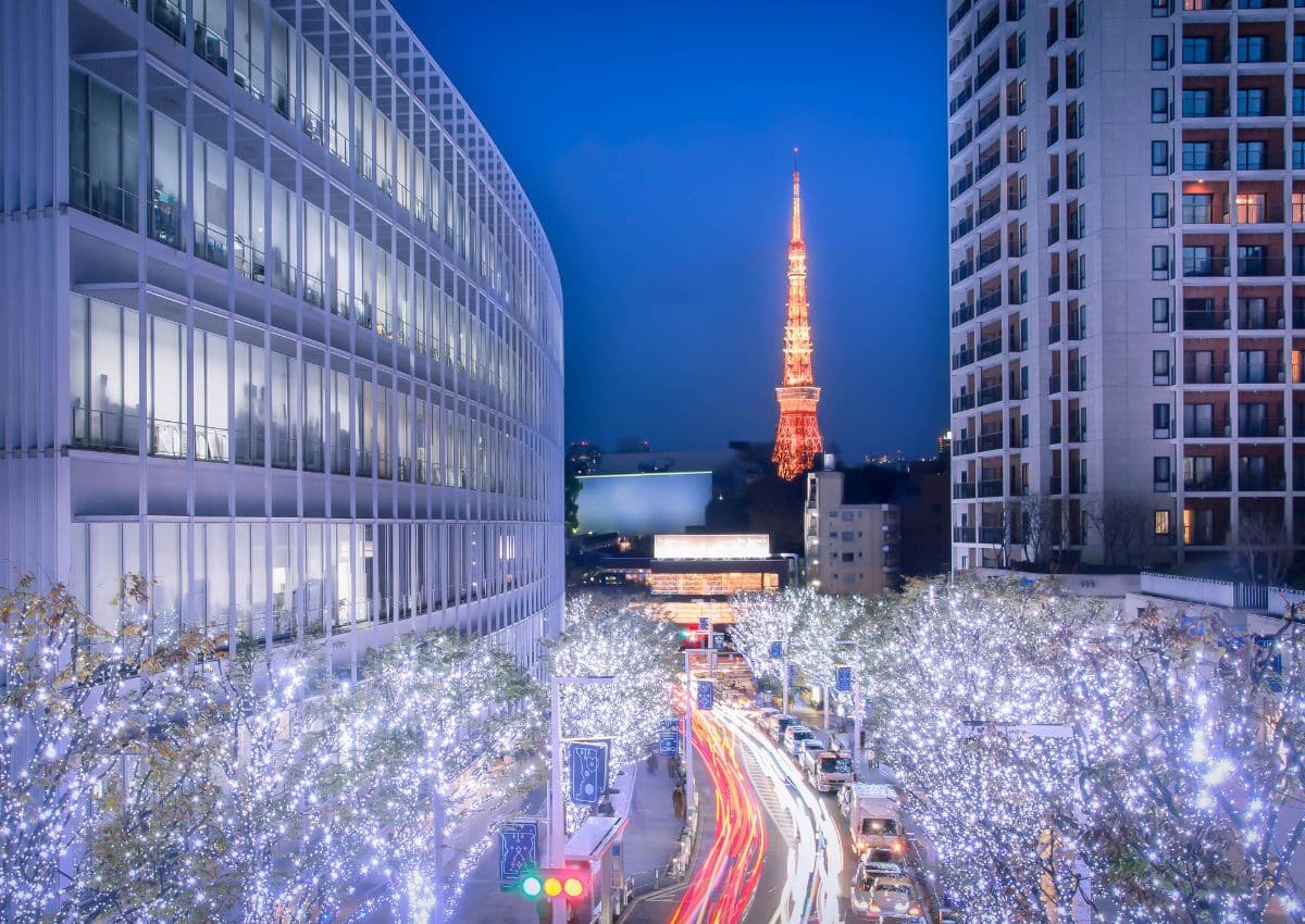 Illuminazioni invernali a Roppongi, Tokyo, in Giappone