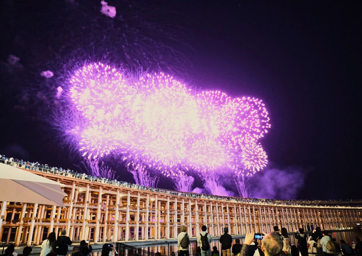 Fuochi d'artificio notturni