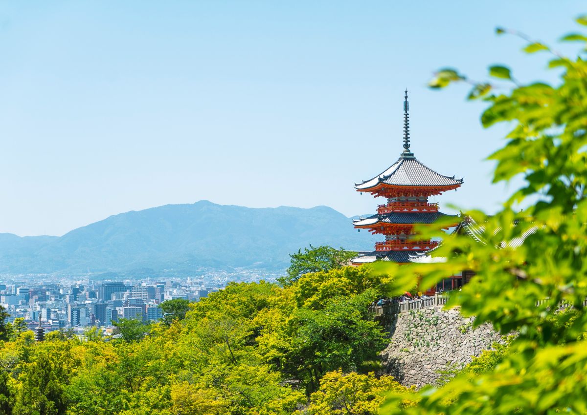 Kiyomizuderain estate a Kyoto, Giappone