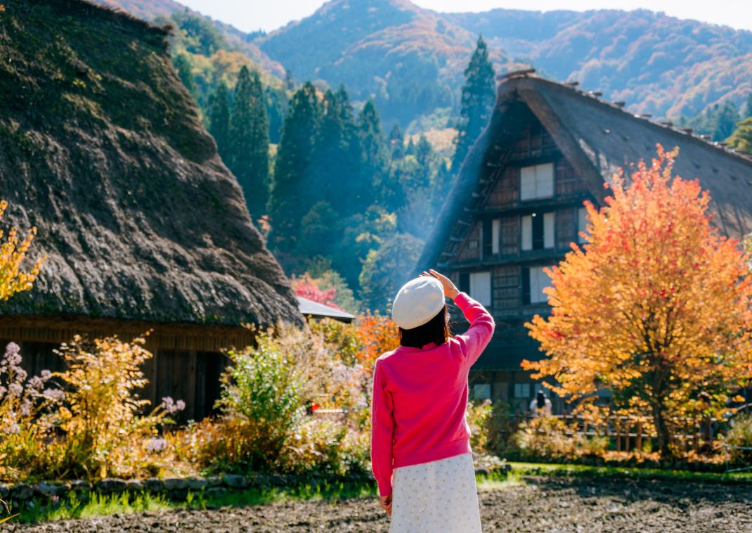 Villaggio di Shirakawago, Gifu, Giappone.