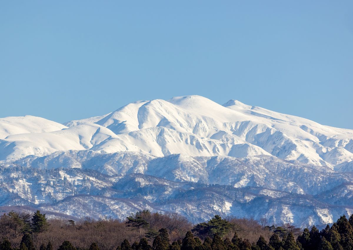 Il monte Hakusan in inverno, Ishikawa