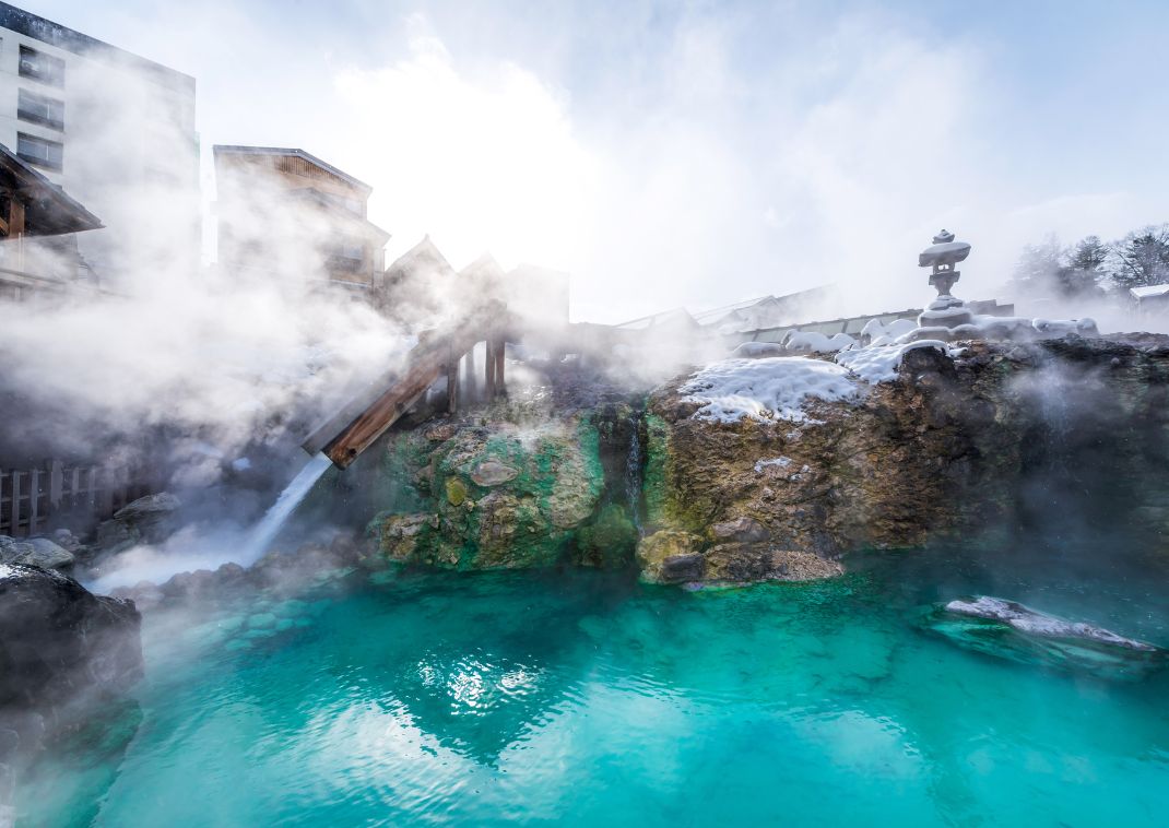Lo Yubatake, cuore termale di Kusatsu Onsen, Giappone