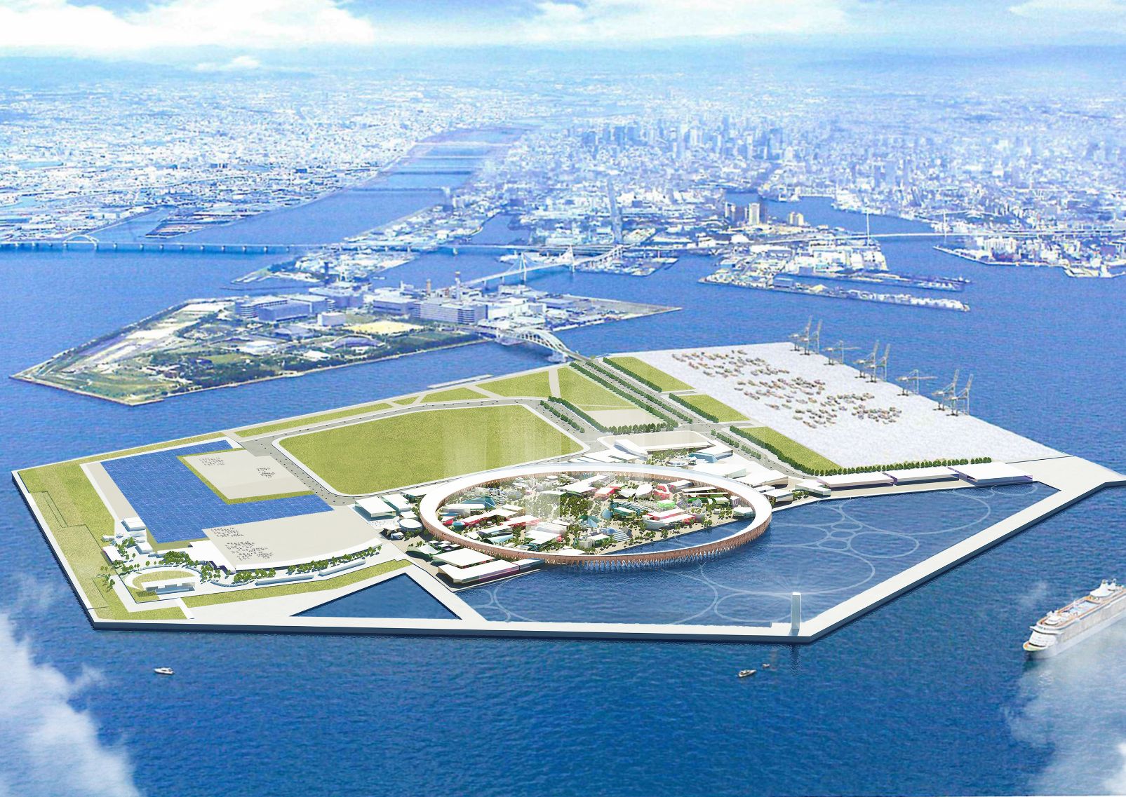 Il sito dell'Expo 2025 Osaka, Kansai, Giappone