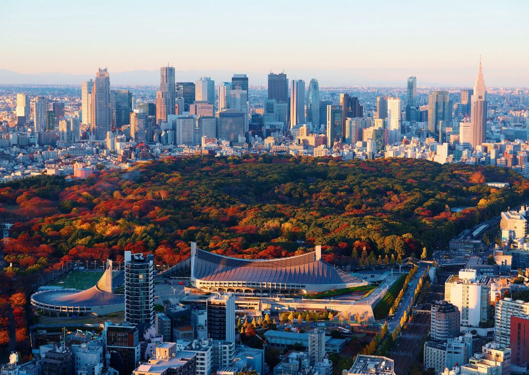 Foliage d’autunno a Tokyo centro
