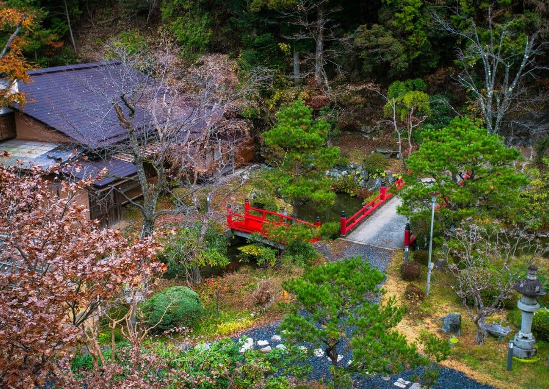 Giardino zen all'interno del Tempio Sekishou-in