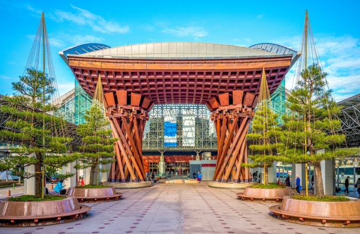 Porta del Tamburo alla stazione di Kanazawa