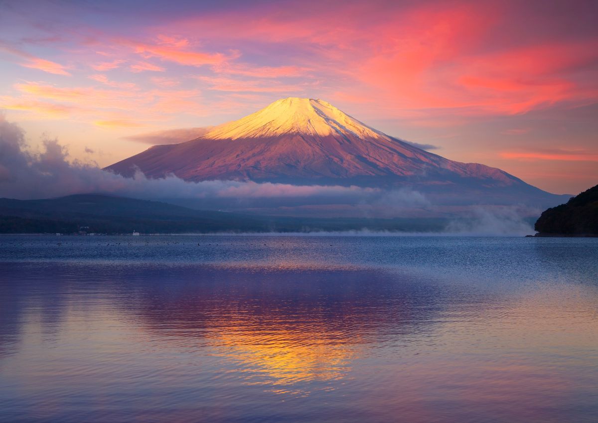 Alba sul Monte Fuji, Giappone