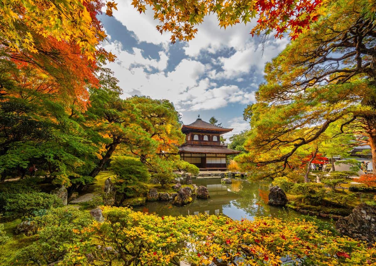 Il Ginkaku-ji, Padiglione d’Argento, in autunno