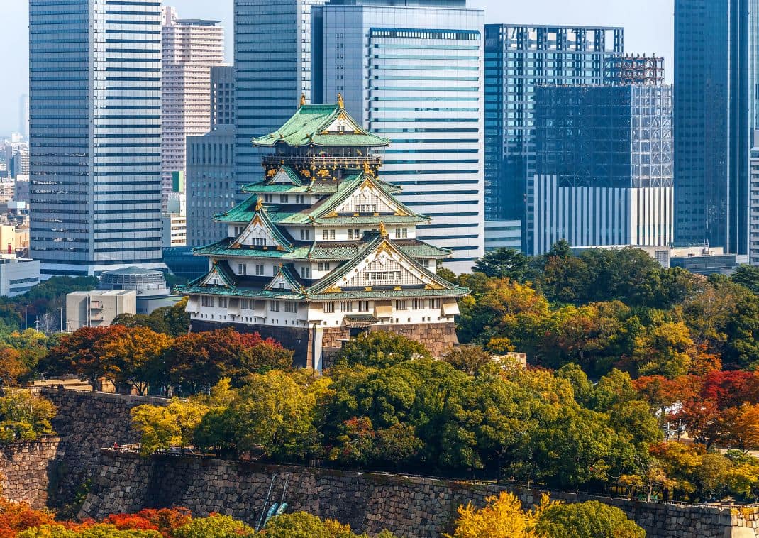 Castello di Osaka a Osaka, Giappone