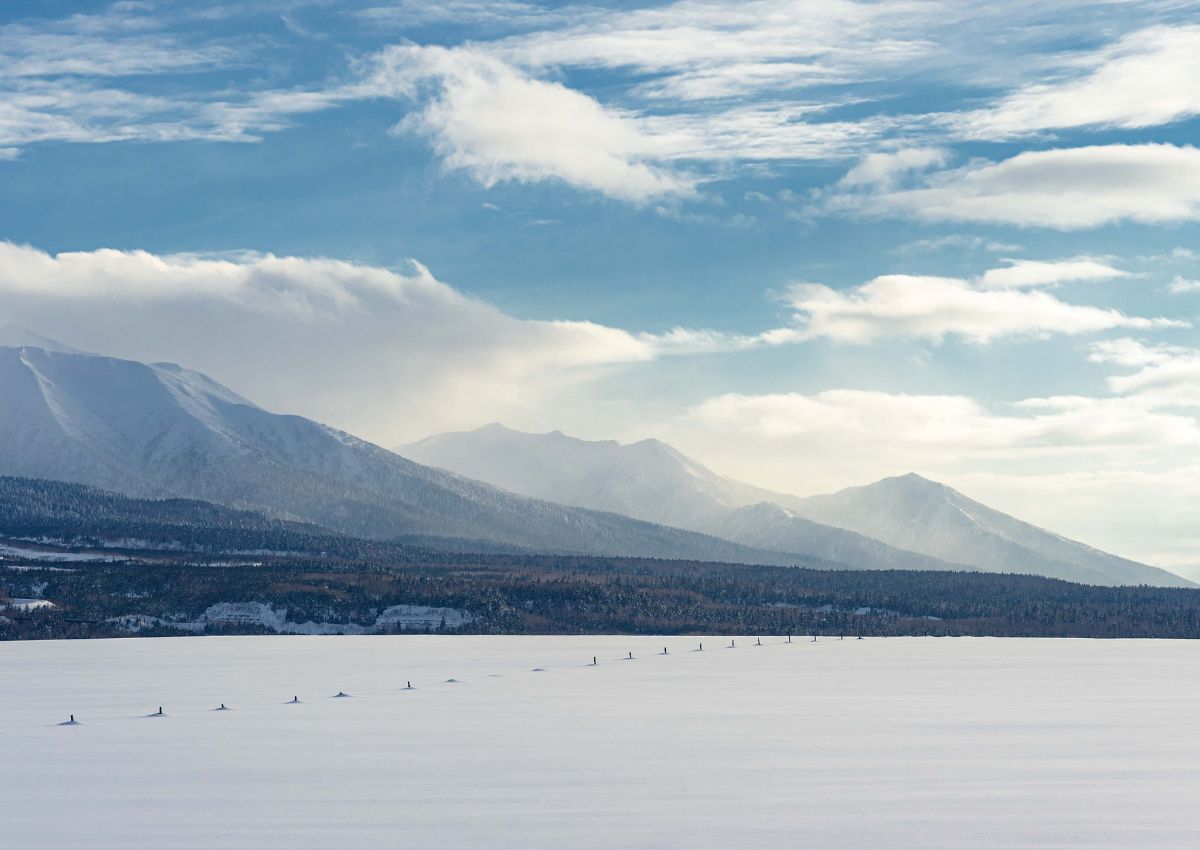 Paesaggio invernale di Biei, Hokkaido