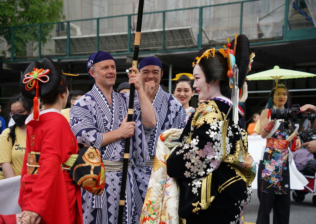 Festival giapponese con geisha