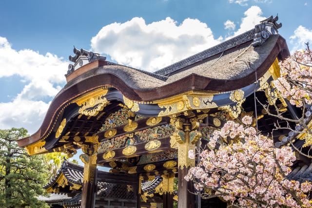 Il castello di Nijo a Kyoto è famoso per il suo pavimento di usignoli