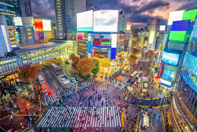 Attraversamento di Shibuya, Tokyo 