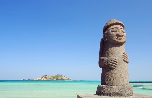 Statua di pietra sull'isola di Jeju