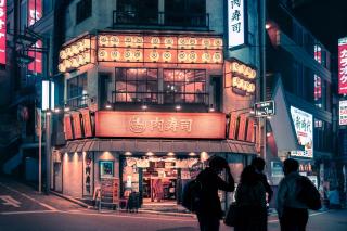 Lo street food di Shibuya di notte