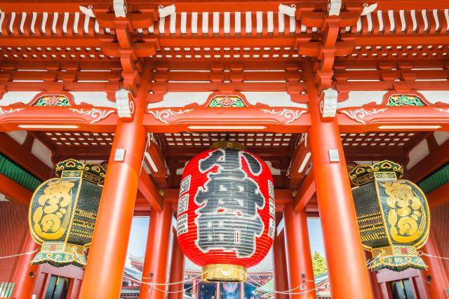 Tempio Sensoji nella zona di Asakusa in Giappone