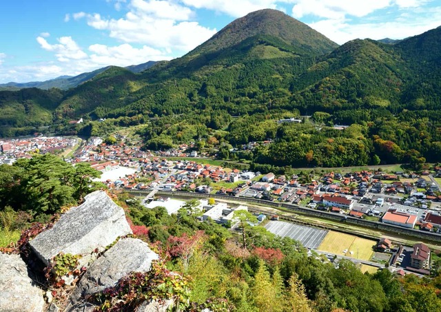 Vista sulla città di Tsuwano
