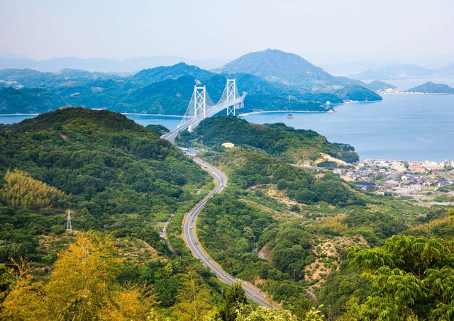 Ponte di Tatara e mare interno di Seto