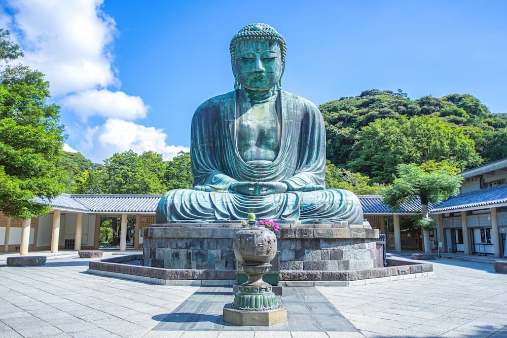 Grande Buddha, Daibutsu, punto di riferimento a Kamakura in Giappone