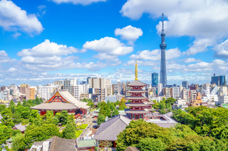 Tokyo Skytree e Tempio Senso-ji, Asakusa, Tokyo 