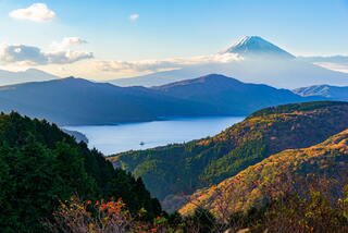 Il lago Ashi con il monte Fuji, Hakone