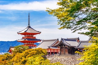 Il tempio Kiyomizu-dera a Kyoto 