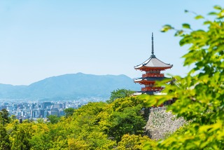 Tempio Kiyomizudera in estate, Kyoto 