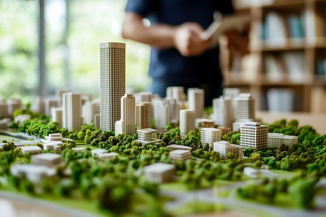 Modello di architettura urbana verde 