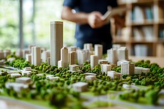 Modello di architettura urbana verde 