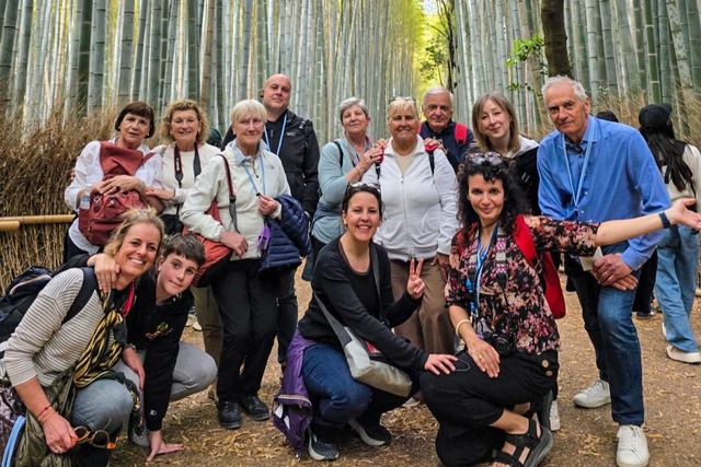 Con il gruppo Japanspecialist ad Arashiyama