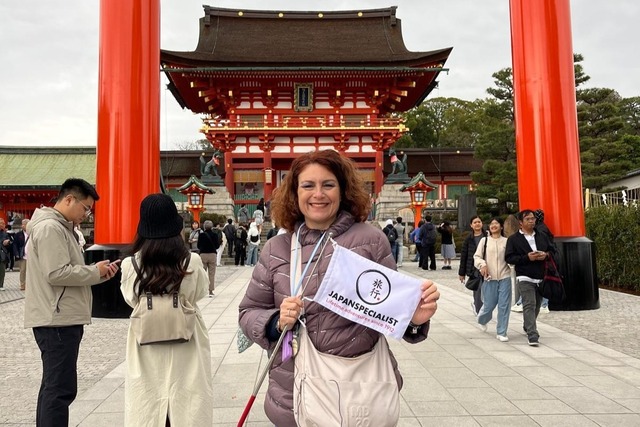 Con bandierina Japanspecialist, Fushimi Inari, Kyoto