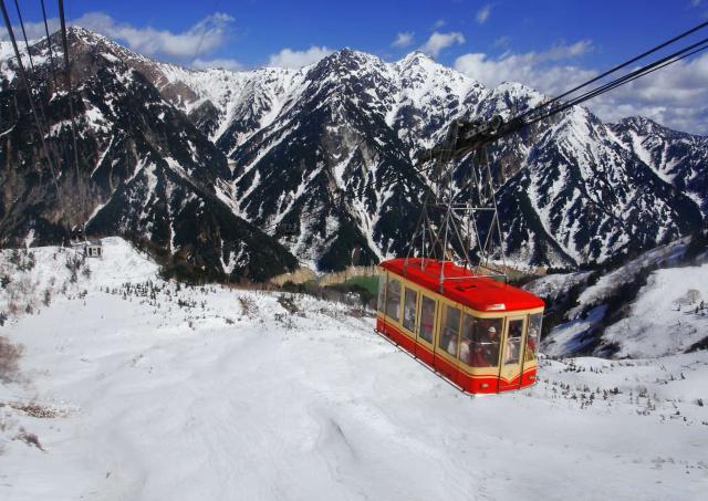 Funivia lungo la Tateyama Kurobe Alpine Route