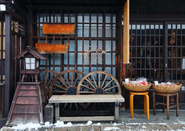 Takayama storica in una giornata invernale