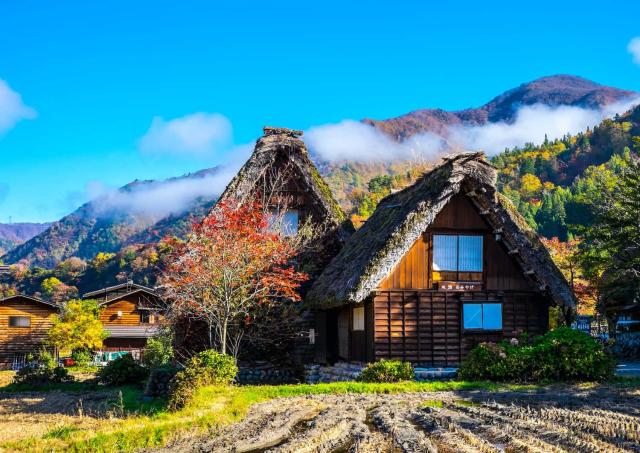 Il villaggio di Ogimachi in autunno