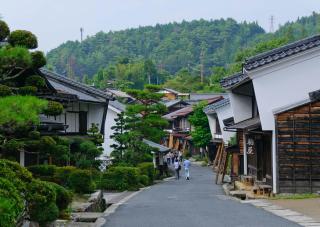Il centro storico del villaggio di Tsumago
