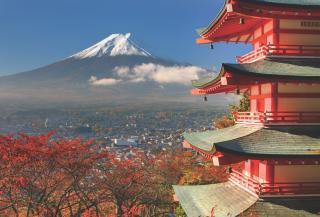 Monte Fuji in autunno