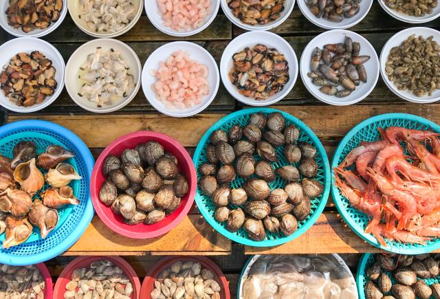 Mercato del pesce in Corea