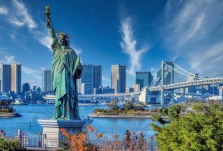 Isola di Odaiba e Rainbow Bridge, Tokyo