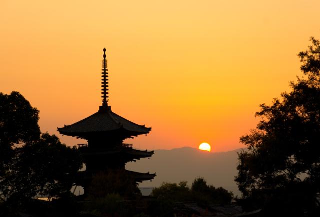 Tramonto a Kyoto