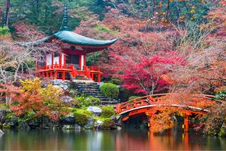 Tempio Daigo-ji in autunno