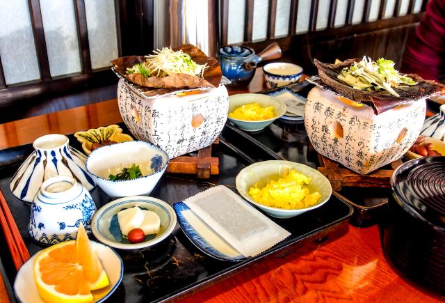 Colazione in ryokan, Parco nazionale di Hakone