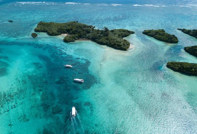 Veduta aerea della Baia di Kabira