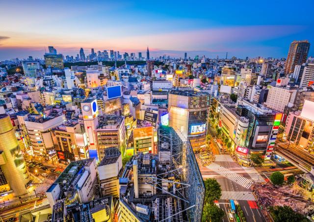 L'incrocio di Shibuya dall'alto, Tokyo