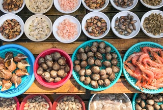 Mercato del pesce in Corea