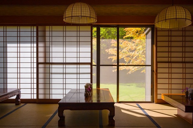 Camera ryokan tradizionale con tatami